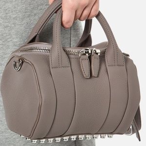 LIKE NEW Alexander Wang Mini Rockie Bag in Mink Gray